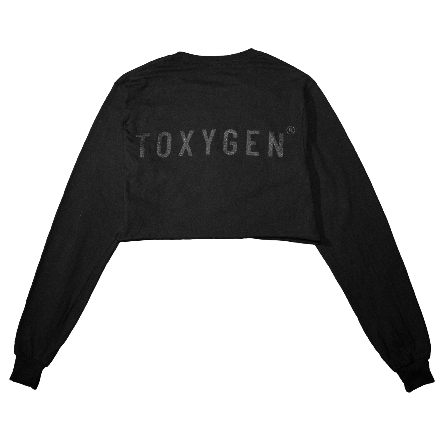 Black Toxygen Crop Top